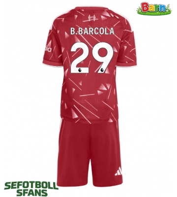Liverpool Bradley Barcola #29 Hemmaställ Barn 2026-27 Kortärmad (+ Korta byxor)